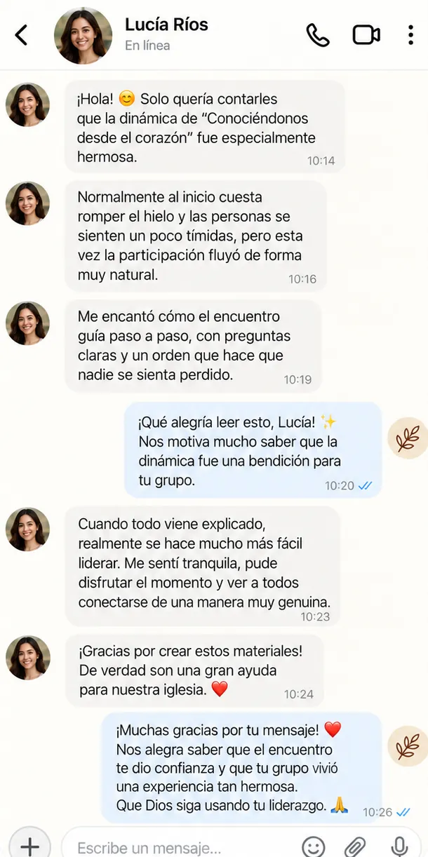 Testimonio ilustrativo 5 sobre Encuentros con Propósito