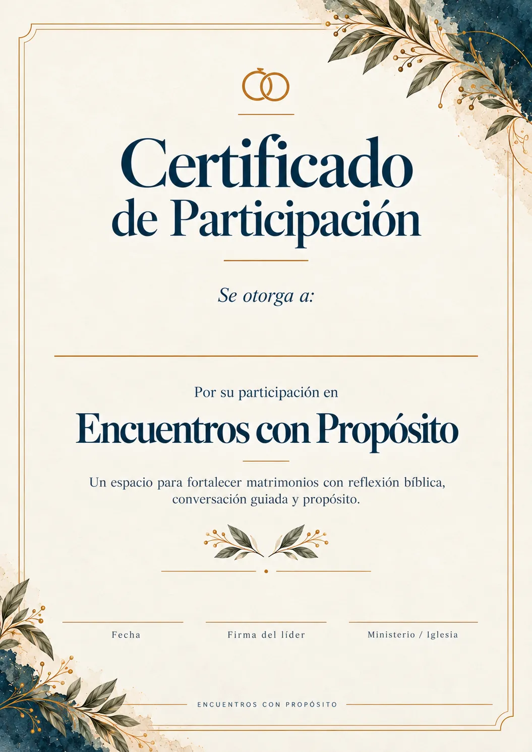 Certificado de participación