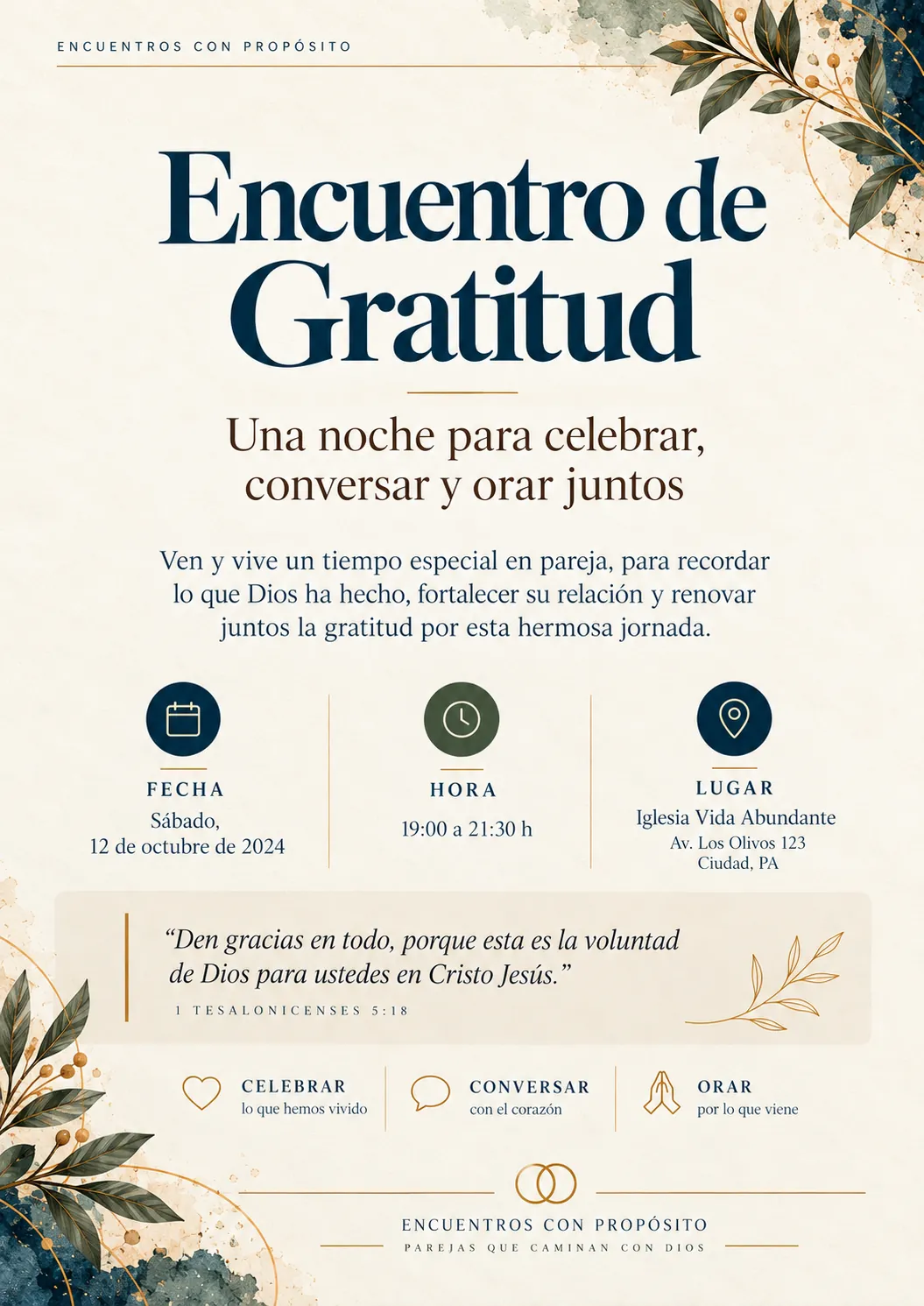 Cartel — Encuentro de Gratitud